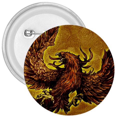 Phoenix Rising 3  Button from ArtsNow.com Front