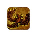 Phoenix Rising Rubber Square Coaster (4 pack)