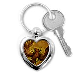 Phoenix Rising Key Chain (Heart)