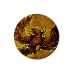 Phoenix Rising Rubber Round Coaster (4 pack)