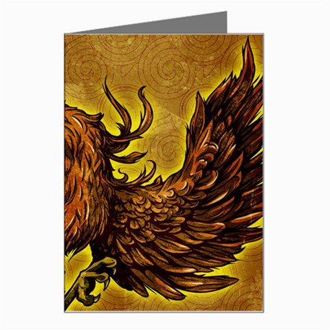 Phoenix Rising Greeting Card from ArtsNow.com Left