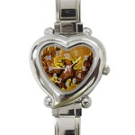 Phoenix Rising Heart Italian Charm Watch