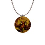 Phoenix Rising 1  Button Necklace
