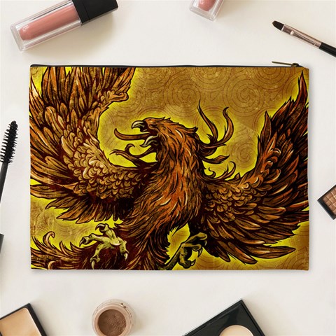 Phoenix Rising Cosmetic Bag (XL) from ArtsNow.com Back