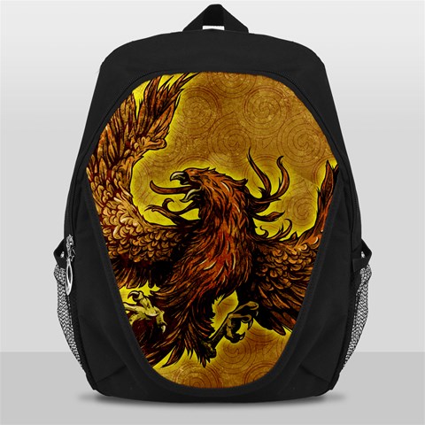 Phoenix Rising Backpack Bag from ArtsNow.com Front