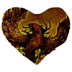 Phoenix Rising 19  Premium Heart Shape Cushion