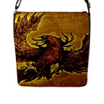 Phoenix Rising Flap Closure Messenger Bag (Large)