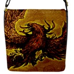 Phoenix Rising Flap Closure Messenger Bag (Small)