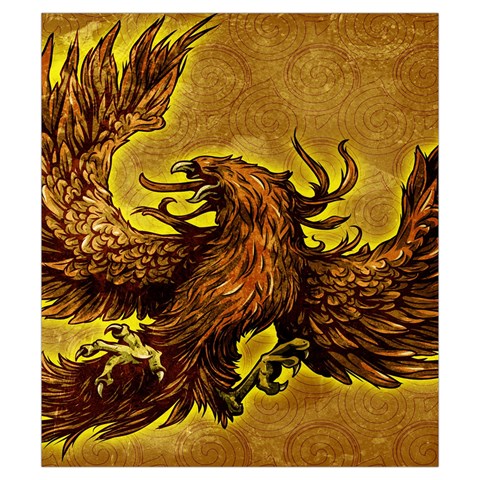 Phoenix Rising Drawstring Pouch (Small) from ArtsNow.com Front