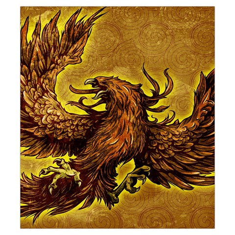 Phoenix Rising Drawstring Pouch (Small) from ArtsNow.com Back