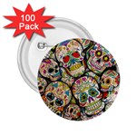 Sugar Skull Collage 2.25  Button (100 pack)