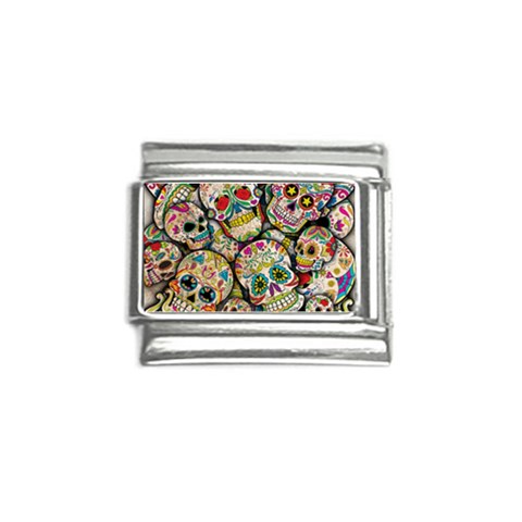 Sugar Skull Collage Italian Charm (9mm) from ArtsNow.com Front