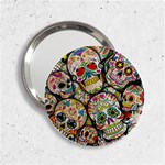 Sugar Skull Collage 2.25  Handbag Mirror