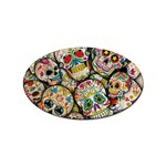 Sugar Skull Collage Sticker (Oval)