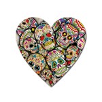 Sugar Skull Collage Magnet (Heart)