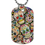 Sugar Skull Collage Dog Tag (One Side)