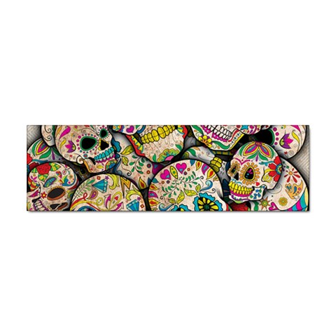 Sugar Skull Collage Sticker Bumper (10 pack) from ArtsNow.com Front