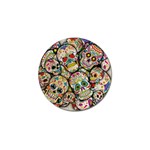 Sugar Skull Collage Golf Ball Marker (10 pack)