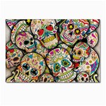 Sugar Skull Collage Postcard 4  x 6 