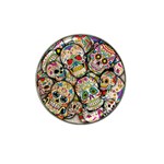 Sugar Skull Collage Hat Clip Ball Marker