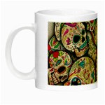 Sugar Skull Collage Night Luminous Mug
