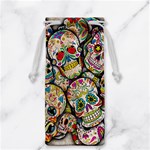 Sugar Skull Collage Jewelry Bag