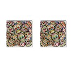 Sugar Skull Collage Cufflinks (Square)