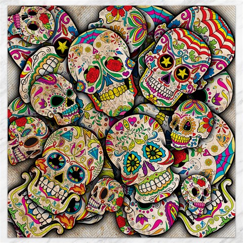 Sugar Skull Collage Canvas 12  x 12  from ArtsNow.com 11.4 x11.56  Canvas - 1