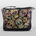 Sugar Skull Collage Messenger Bag