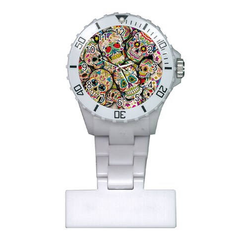 Sugar Skull Collage Nurses Watch from ArtsNow.com Front