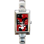 463072 Rectangular Italian Charm Watch