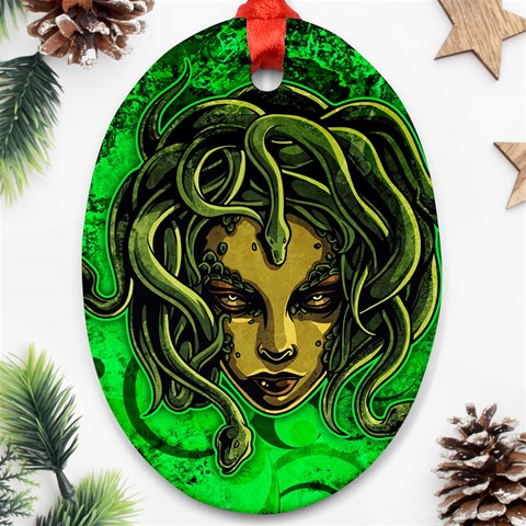 Medusa Ornament (Oval) from ArtsNow.com Front