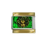 Medusa Gold Trim Italian Charm (9mm)