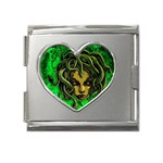 Medusa Mega Link Heart Italian Charm (18mm)