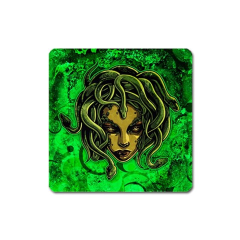Medusa Magnet (Square) from ArtsNow.com Front