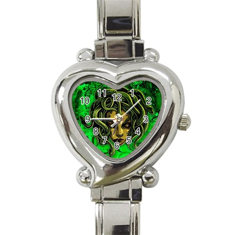 Medusa Heart Italian Charm Watch from ArtsNow.com Front