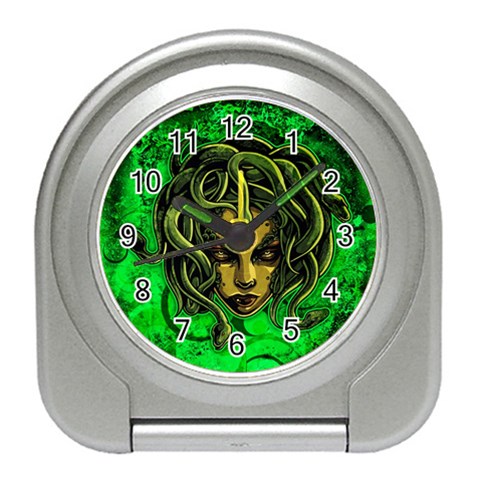 Medusa Travel Alarm Clock from ArtsNow.com Front