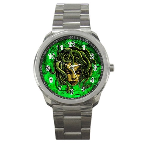 Medusa Sport Metal Watch from ArtsNow.com Front