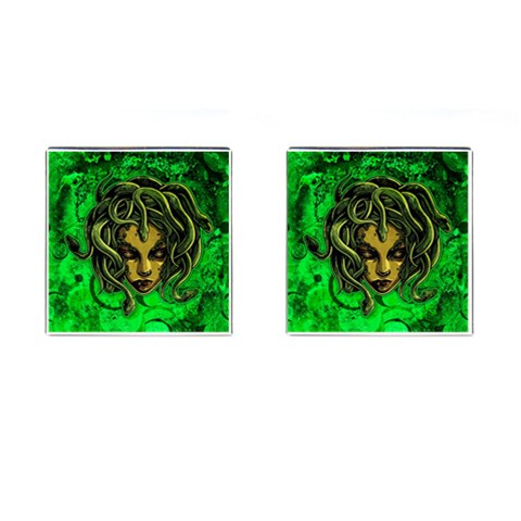 Medusa Cufflinks (Square) from ArtsNow.com Front(Pair)