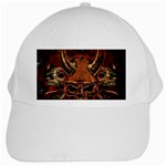 Evil Skulls White Cap