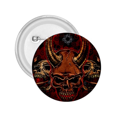 Evil Skulls 2.25  Button from ArtsNow.com Front