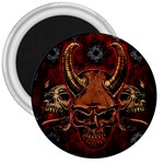 Evil Skulls 3  Magnet