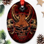 Evil Skulls Ornament (Oval)