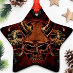 Evil Skulls Ornament (Star)