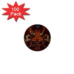 Evil Skulls 1  Mini Button (100 pack) 