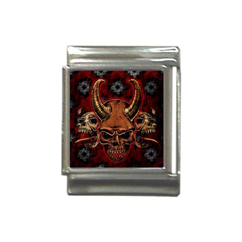 Evil Skulls Italian Charm (13mm) from ArtsNow.com Front