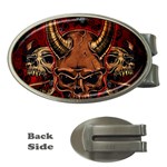 Evil Skulls Money Clip (Oval)