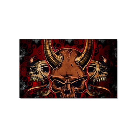 Evil Skulls Sticker Rectangular (10 pack) from ArtsNow.com Front