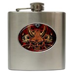 Evil Skulls Hip Flask (6 oz)