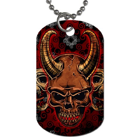 Evil Skulls Dog Tag (Two Sides) from ArtsNow.com Front